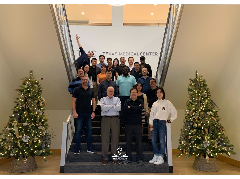 The Melax Tech team, including Hua Xu and Frank Manion, at UTHealth Houston.